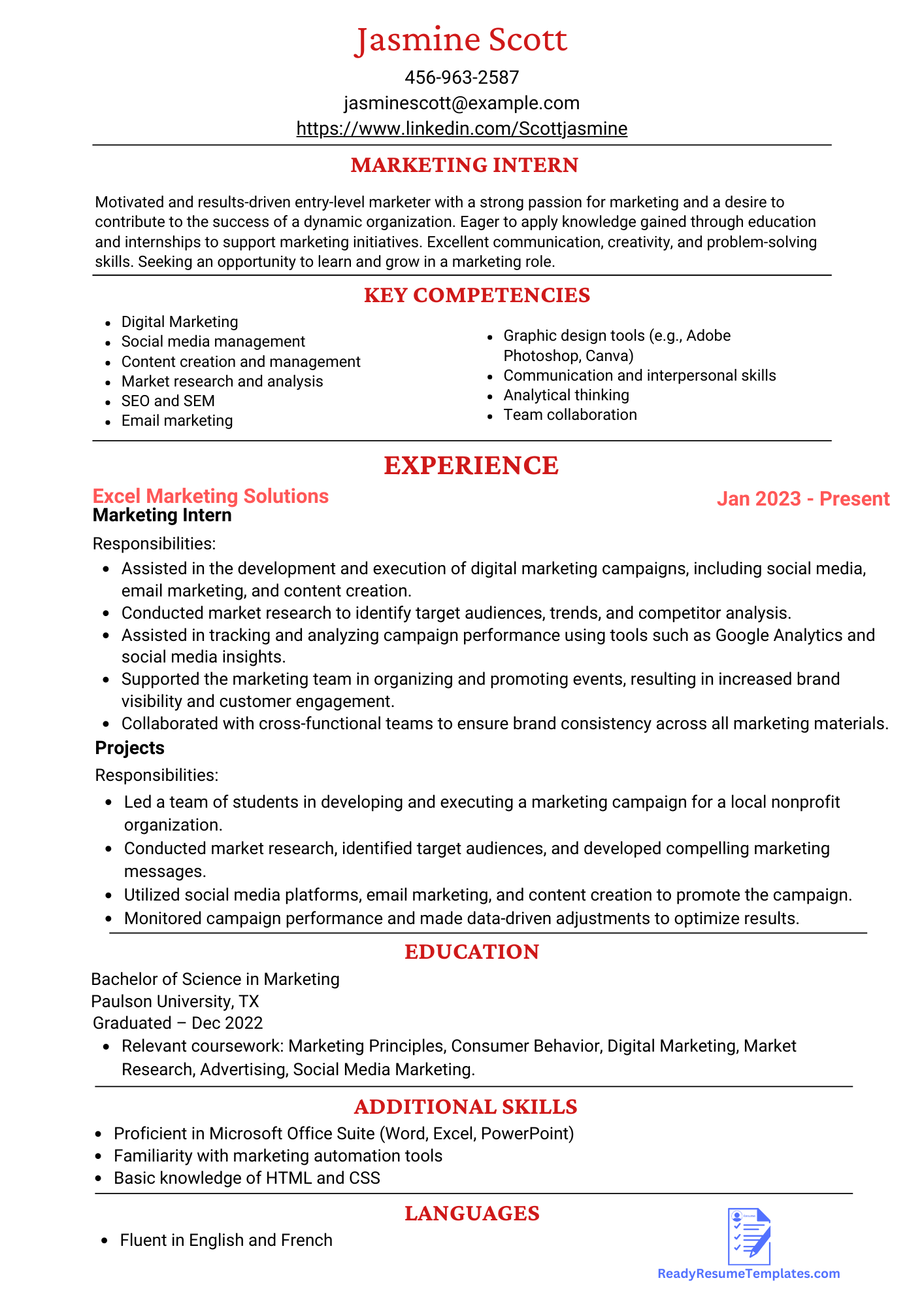 ATS-Friendly Marketing Resume Templates For 2023 - Ready Resume Templates